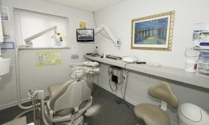 Dental exam room at Dentist's office in Livonia, MI